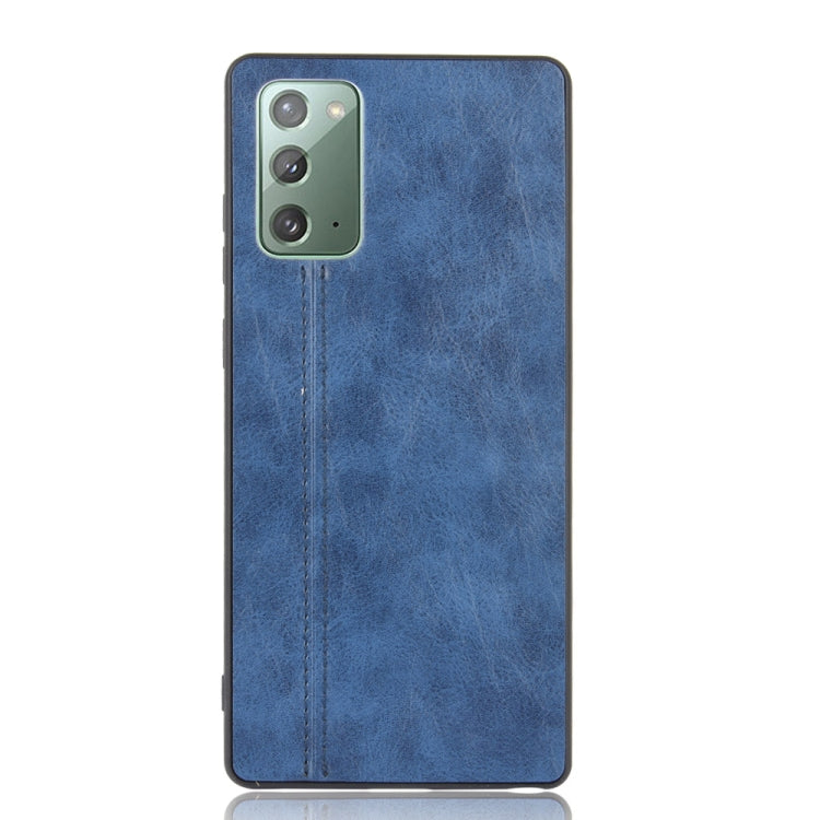 For Samsung Galaxy Note20 Shockproof Sewing Cow Pattern Skin PC + PU + TPU Case