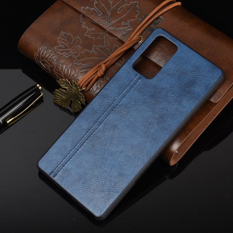 For Samsung Galaxy Note20 Shockproof Sewing Cow Pattern Skin PC + PU + TPU Case