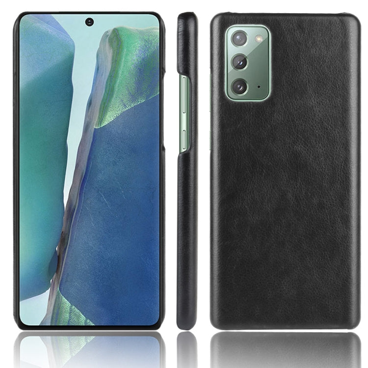 For Samsung Galaxy Note20 Shockproof Litchi Texture PC + PU Case