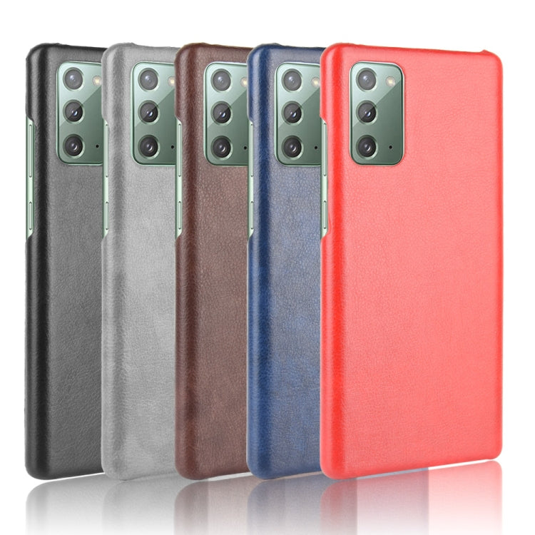 For Samsung Galaxy Note20 Shockproof Litchi Texture PC + PU Case