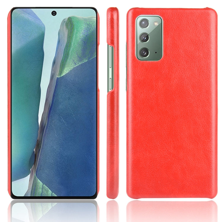 For Samsung Galaxy Note20 Shockproof Litchi Texture PC + PU Case