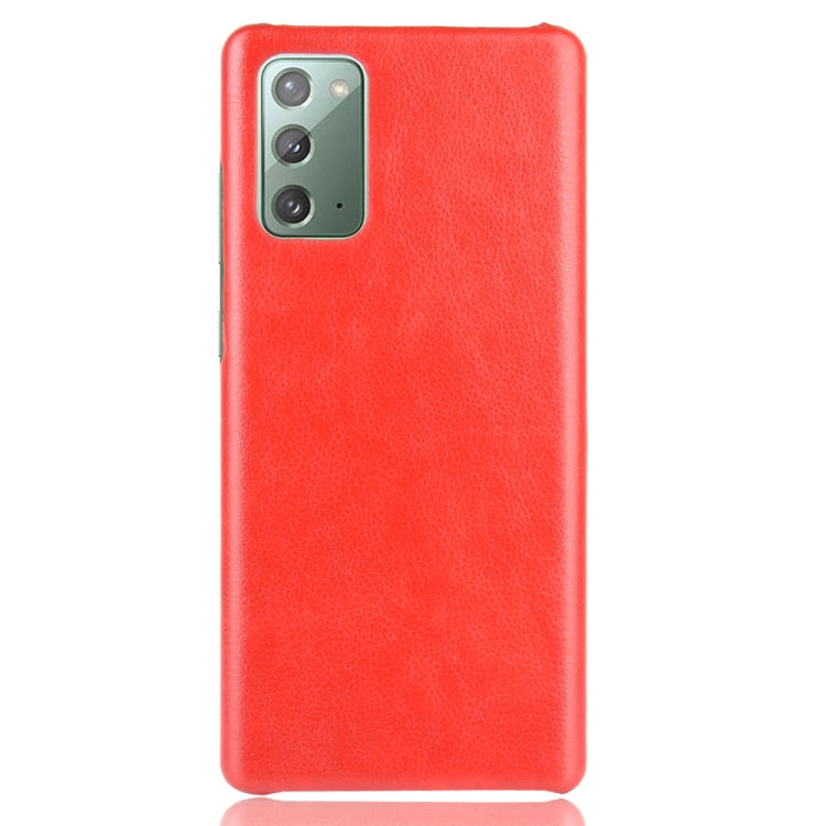 For Samsung Galaxy Note20 Shockproof Litchi Texture PC + PU Case