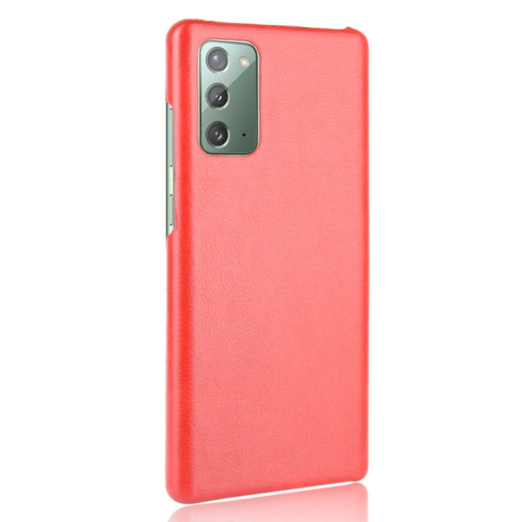 For Samsung Galaxy Note20 Shockproof Litchi Texture PC + PU Case