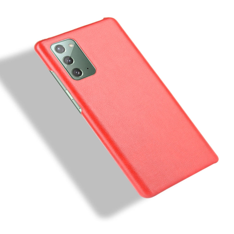 For Samsung Galaxy Note20 Shockproof Litchi Texture PC + PU Case