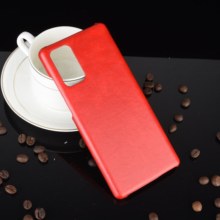 For Samsung Galaxy Note20 Shockproof Litchi Texture PC + PU Case