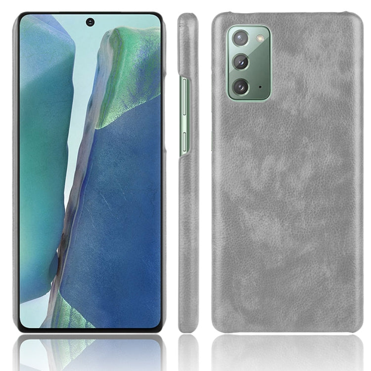 For Samsung Galaxy Note20 Shockproof Litchi Texture PC + PU Case