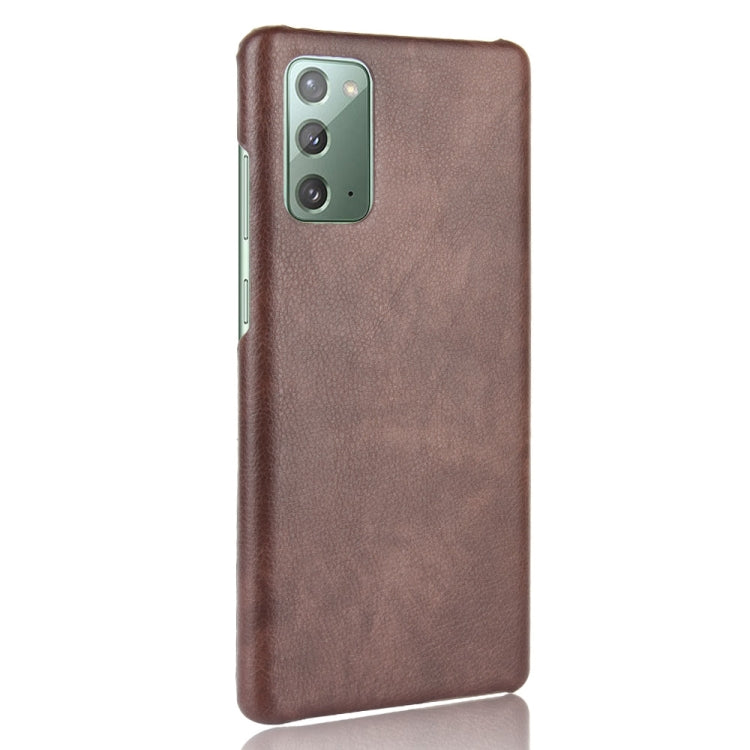 For Samsung Galaxy Note20 Shockproof Litchi Texture PC + PU Case