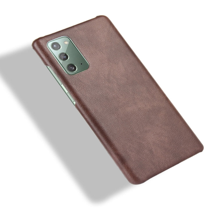 For Samsung Galaxy Note20 Shockproof Litchi Texture PC + PU Case
