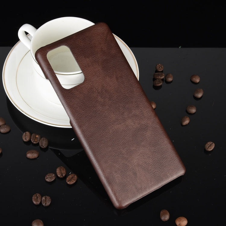 For Samsung Galaxy Note20 Shockproof Litchi Texture PC + PU Case