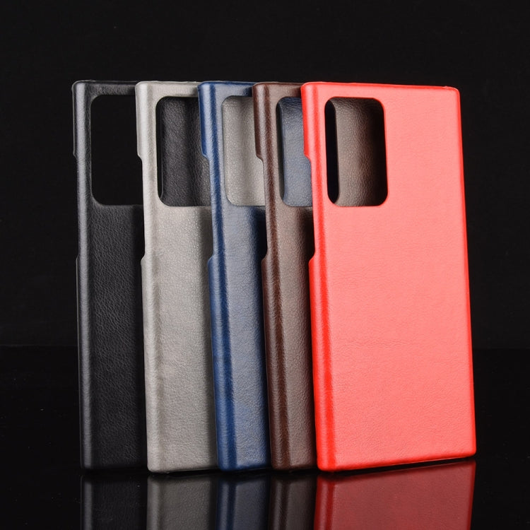 For Samsung Galaxy Note20 Ultra Shockproof Litchi Texture PC + PU Case