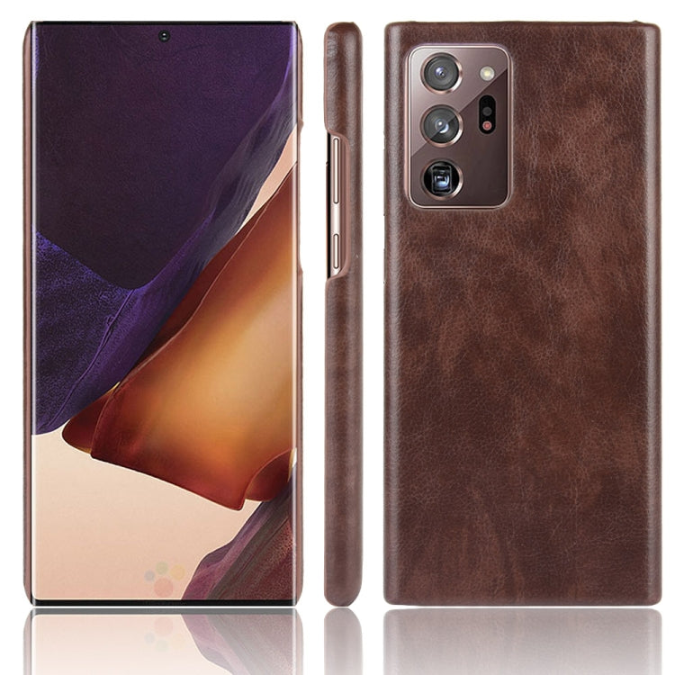 For Samsung Galaxy Note20 Ultra Shockproof Litchi Texture PC + PU Case