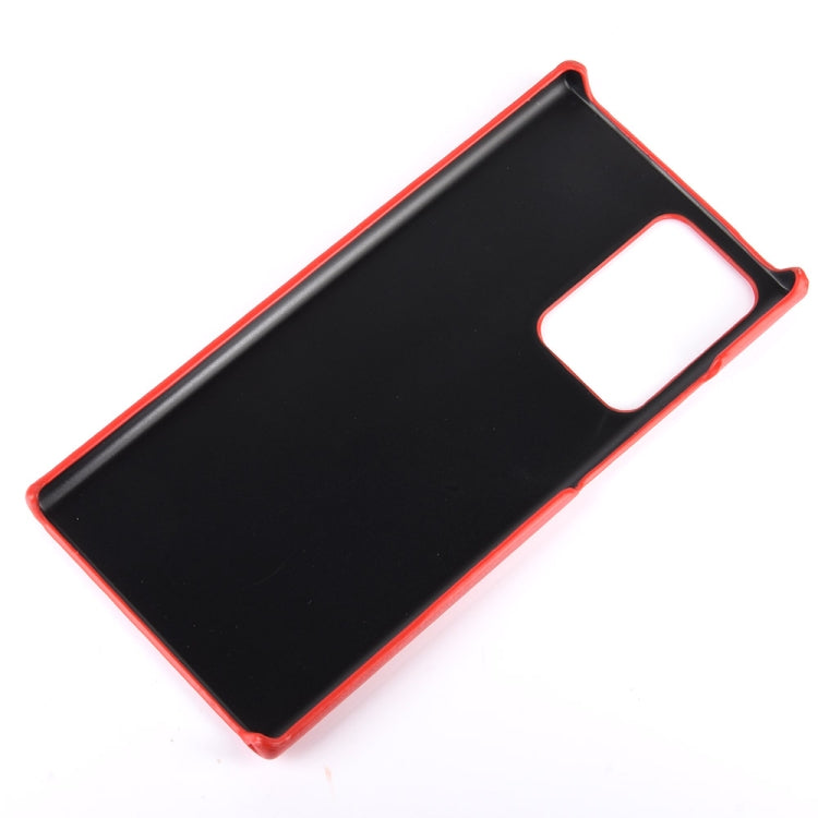 For Samsung Galaxy Note20 Ultra Shockproof Litchi Texture PC + PU Case