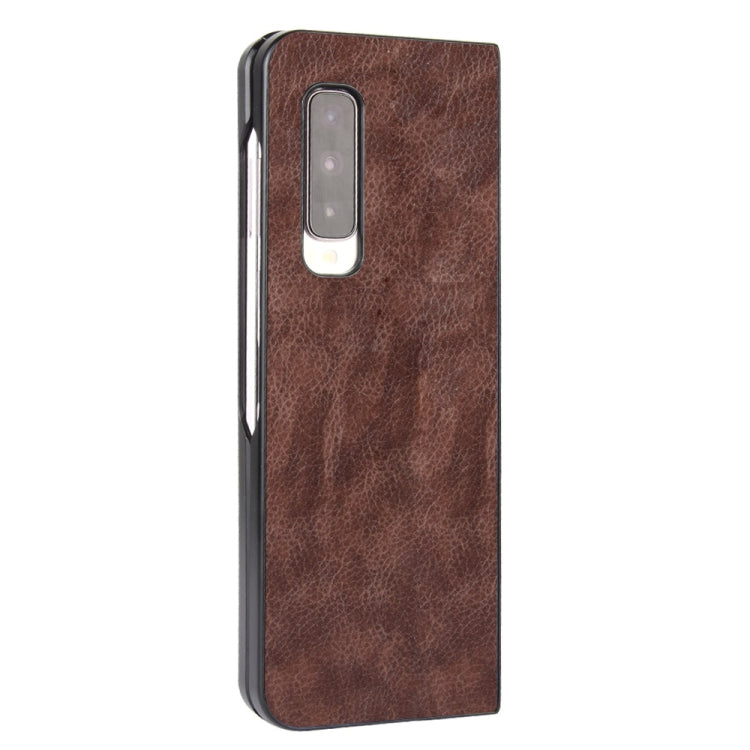 For Galaxy Fold 4G / Fold 5G / W20 5G Shockproof Litchi Texture PC + PU Case