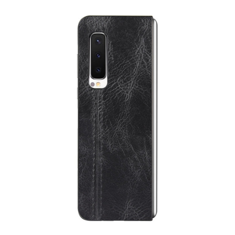For Samsung Galaxy Fold 4G / Fold 5G / W20 5G Shockproof Sewing Cow Pattern Skin PC + PU + TPU Case