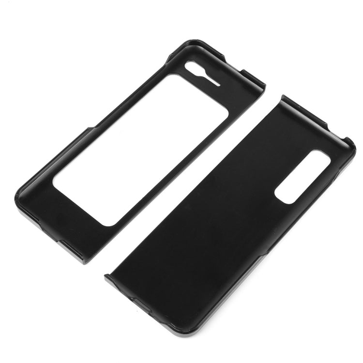 For Samsung Galaxy Fold 4G / Fold 5G / W20 5G Shockproof Sewing Cow Pattern Skin PC + PU + TPU Case