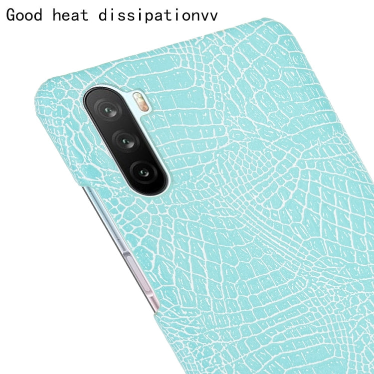 For Huawei Mate 40 Lite/Maimang 9 Shockproof Crocodile Texture PC + PU Case