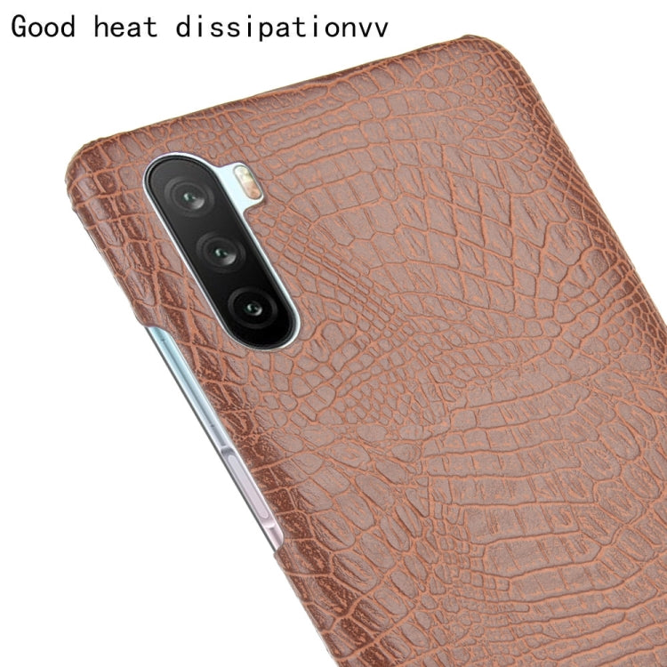 For Huawei Mate 40 Lite/Maimang 9 Shockproof Crocodile Texture PC + PU Case