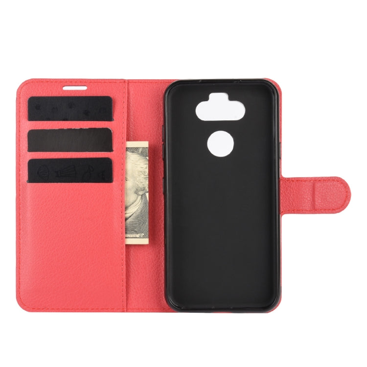 For LG K31/Aristo 5/Aristo 5 Plus Litchi Texture Horizontal Flip Protective Case with Holder & Card Slots & Wallet