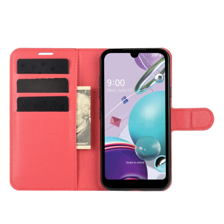 For LG K31/Aristo 5/Aristo 5 Plus Litchi Texture Horizontal Flip Protective Case with Holder & Card Slots & Wallet