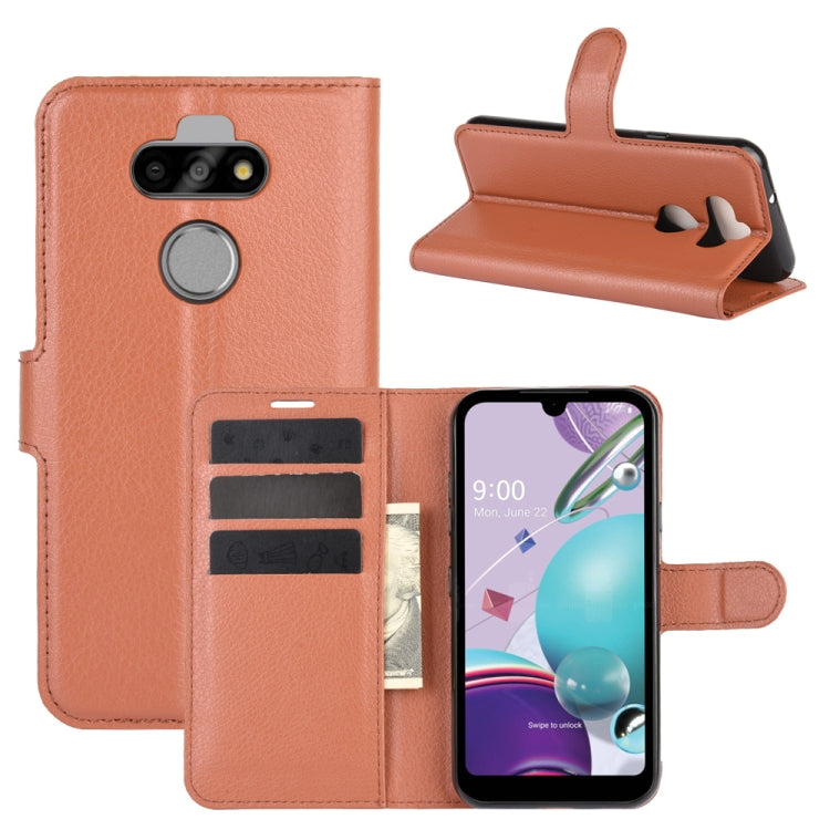 For LG K31/Aristo 5/Aristo 5 Plus Litchi Texture Horizontal Flip Protective Case with Holder & Card Slots & Wallet