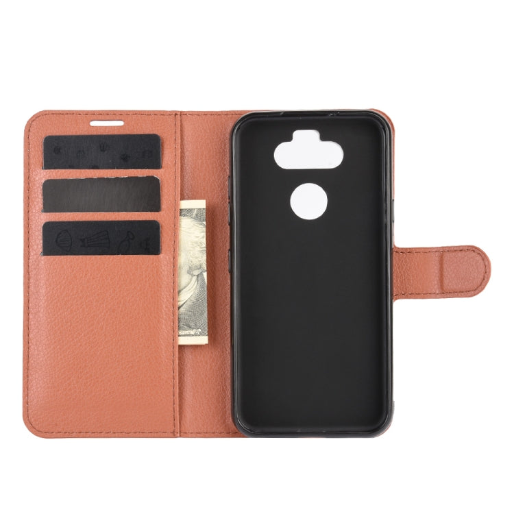 For LG K31/Aristo 5/Aristo 5 Plus Litchi Texture Horizontal Flip Protective Case with Holder & Card Slots & Wallet