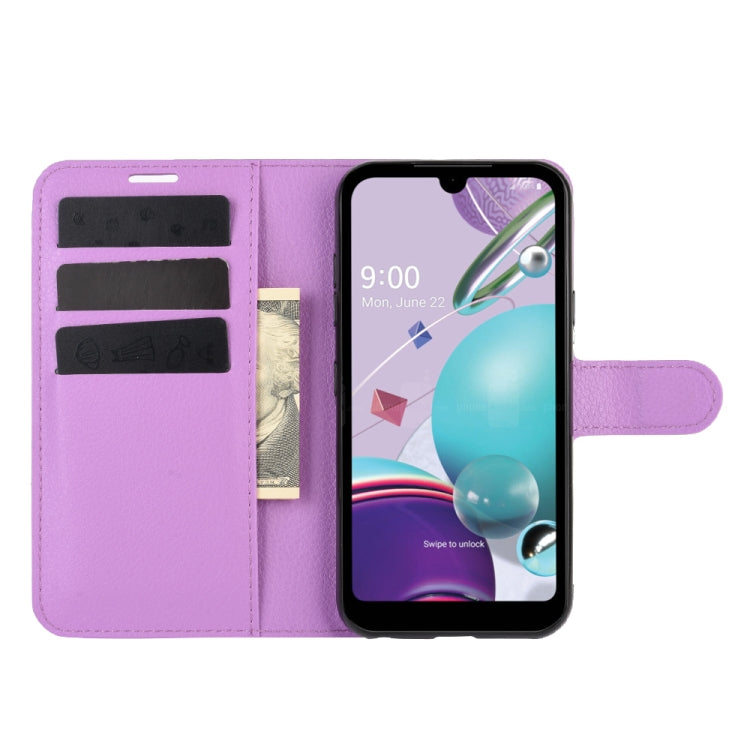 For LG K31/Aristo 5/Aristo 5 Plus Litchi Texture Horizontal Flip Protective Case with Holder & Card Slots & Wallet