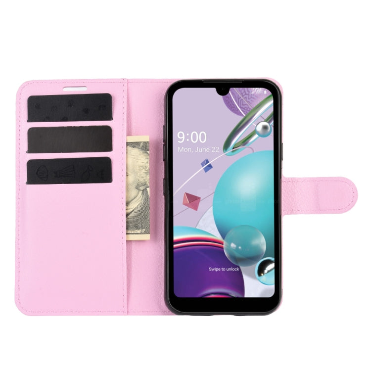 For LG K31/Aristo 5/Aristo 5 Plus Litchi Texture Horizontal Flip Protective Case with Holder & Card Slots & Wallet