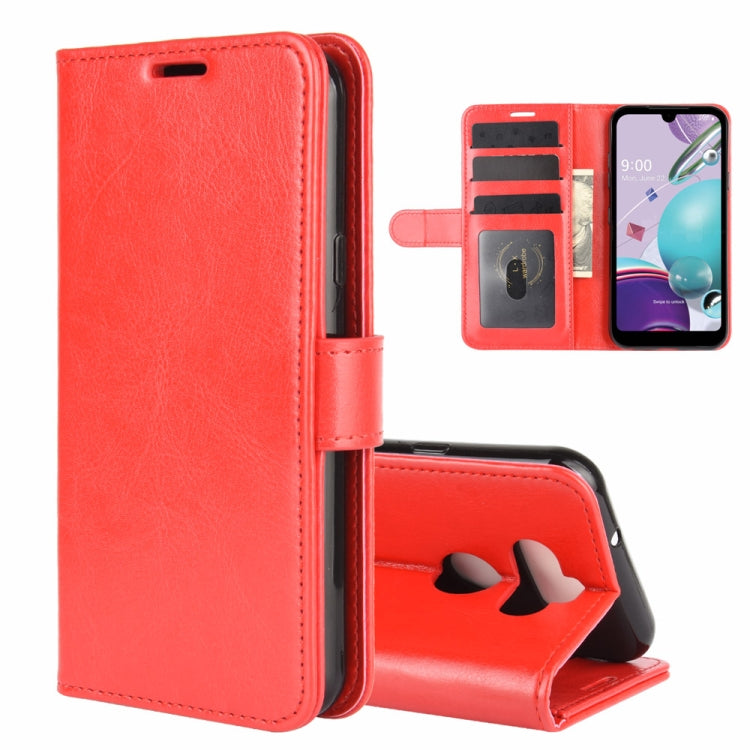 For LG K31/Aristo 5/Aristo 5 Plus R64 Texture Single Horizontal Flip Protective Case with Holder & Card Slots & Wallet& Photo Frame