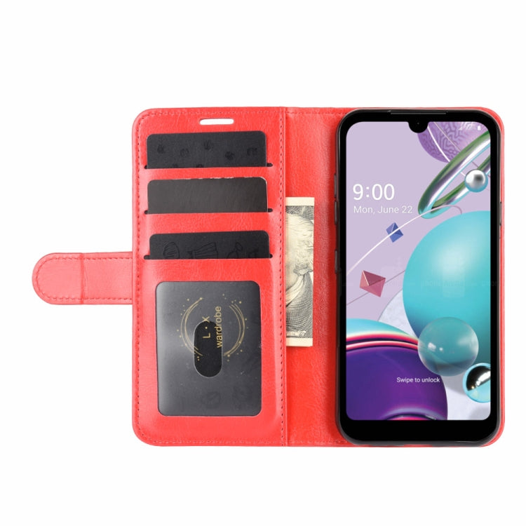 For LG K31/Aristo 5/Aristo 5 Plus R64 Texture Single Horizontal Flip Protective Case with Holder & Card Slots & Wallet& Photo Frame