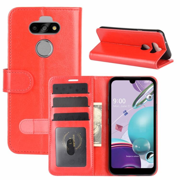 For LG K31/Aristo 5/Aristo 5 Plus R64 Texture Single Horizontal Flip Protective Case with Holder & Card Slots & Wallet& Photo Frame