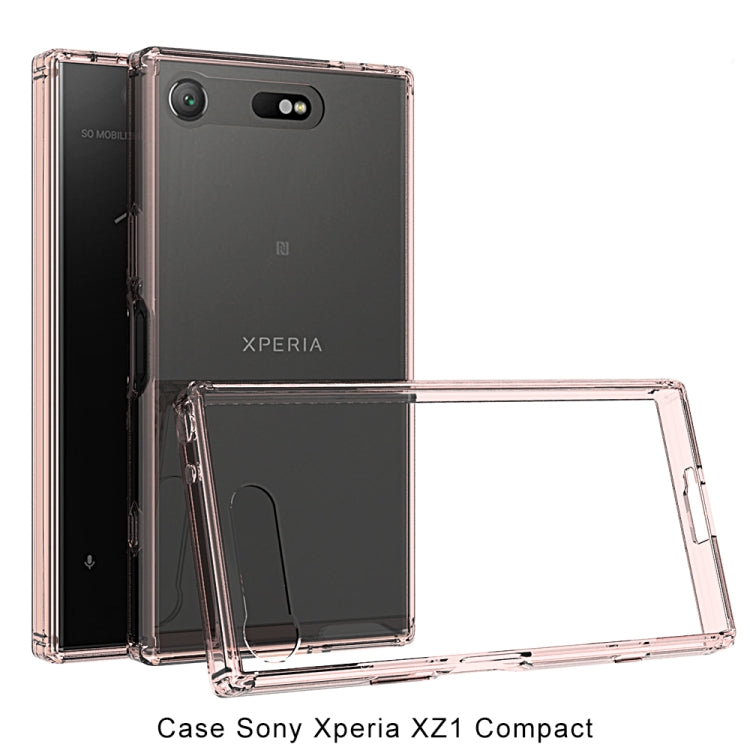 Scratchproof TPU + Acrylic Protective Case for Sony Xperia XZ1 Compact(Pink)
