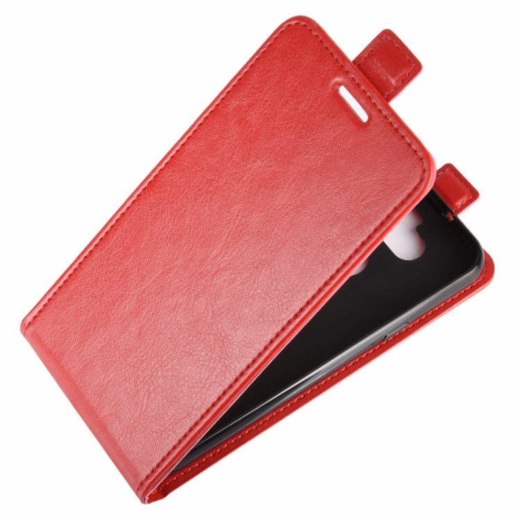 For LG K31/Aristo 5/Aristo 5 Plus R64 Texture Single Vertical Flip Leather Protective Case with Card Slots & Photo Frame
