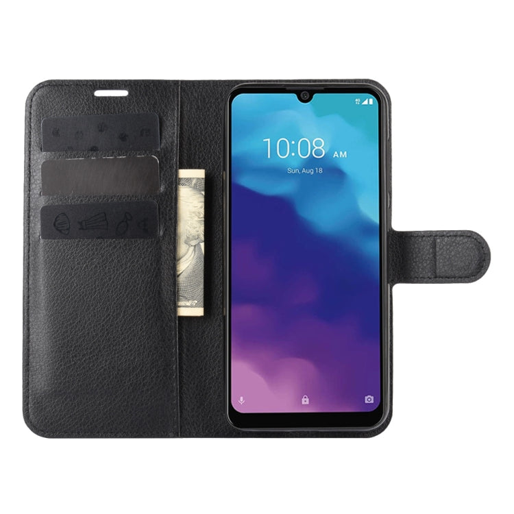 For ZTE Blade A7 2020 Fingerprint Version Litchi Texture Horizontal Flip Protective Case with Holder & Card Slots & Wallet