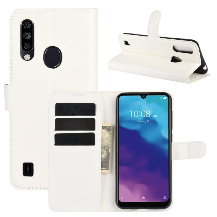 For ZTE Blade A7 2020 Fingerprint Version Litchi Texture Horizontal Flip Protective Case with Holder & Card Slots & Wallet