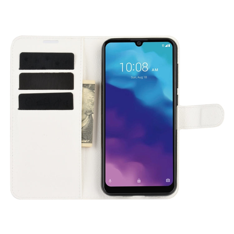 For ZTE Blade A7 2020 Fingerprint Version Litchi Texture Horizontal Flip Protective Case with Holder & Card Slots & Wallet