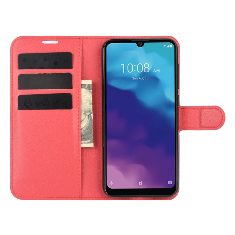 For ZTE Blade A7 2020 Fingerprint Version Litchi Texture Horizontal Flip Protective Case with Holder & Card Slots & Wallet