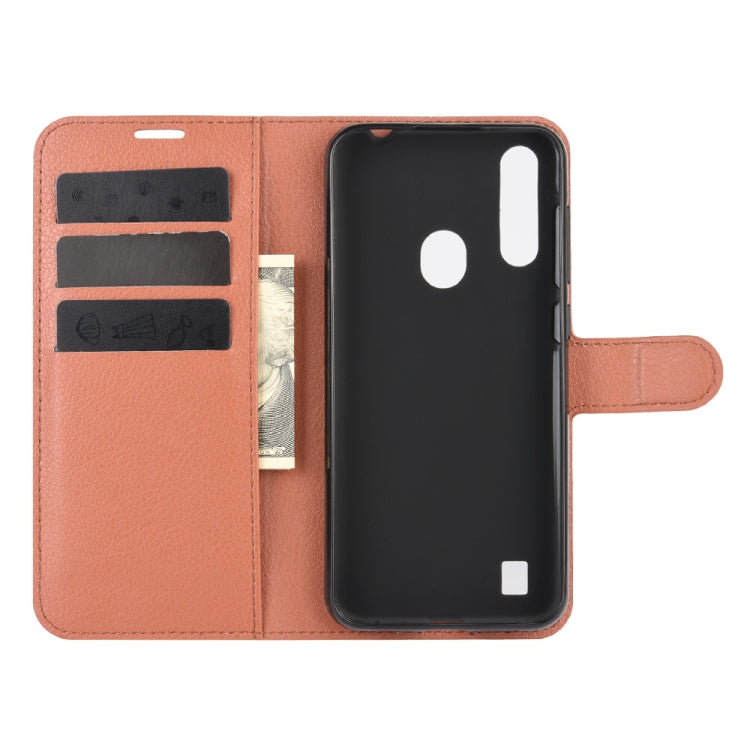 For ZTE Blade A7 2020 Fingerprint Version Litchi Texture Horizontal Flip Protective Case with Holder & Card Slots & Wallet