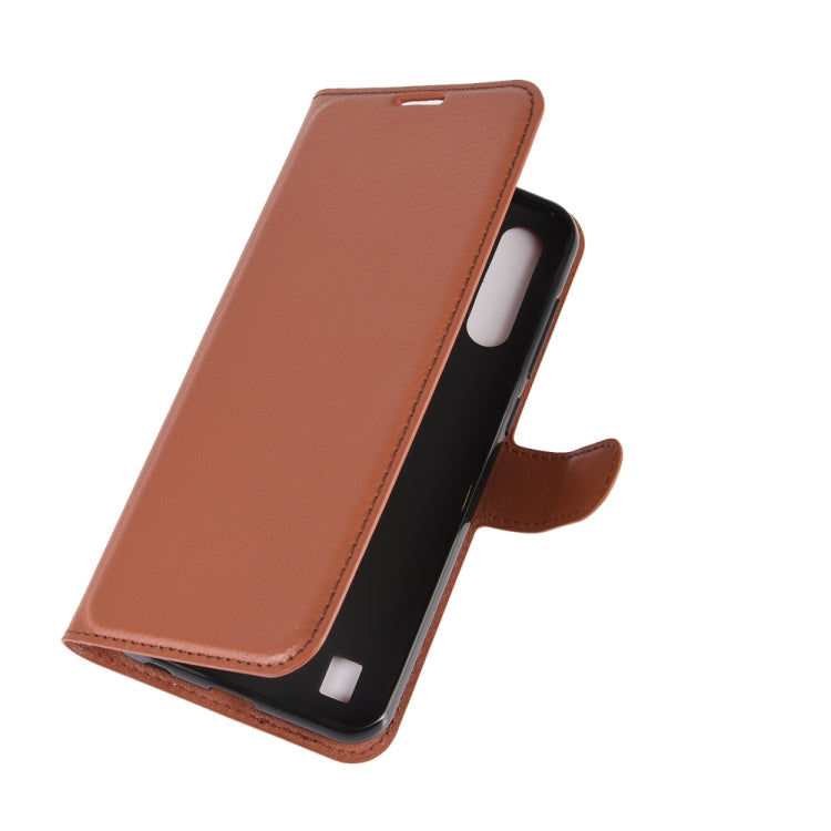 For ZTE Blade A7 2020 Fingerprint Version Litchi Texture Horizontal Flip Protective Case with Holder & Card Slots & Wallet