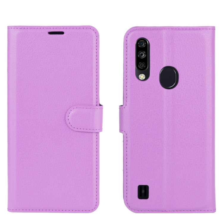 For ZTE Blade A7 2020 Fingerprint Version Litchi Texture Horizontal Flip Protective Case with Holder & Card Slots & Wallet