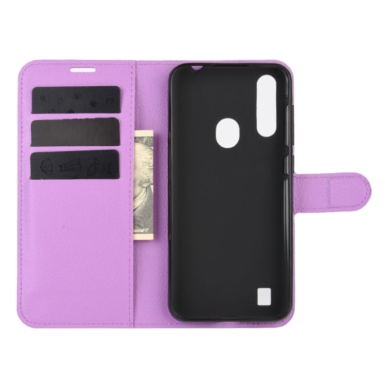 For ZTE Blade A7 2020 Fingerprint Version Litchi Texture Horizontal Flip Protective Case with Holder & Card Slots & Wallet