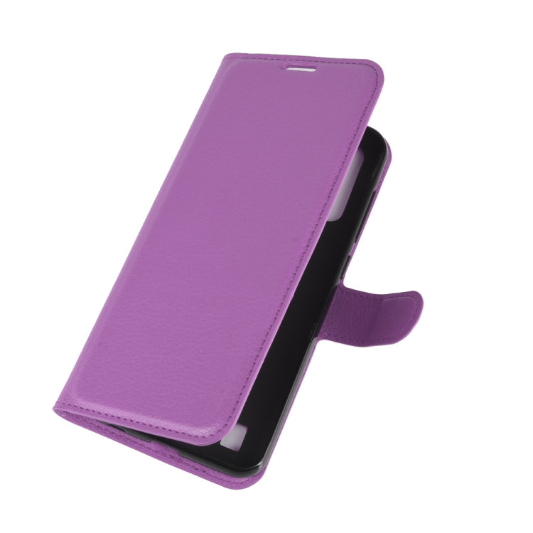For ZTE Blade A7 2020 Fingerprint Version Litchi Texture Horizontal Flip Protective Case with Holder & Card Slots & Wallet