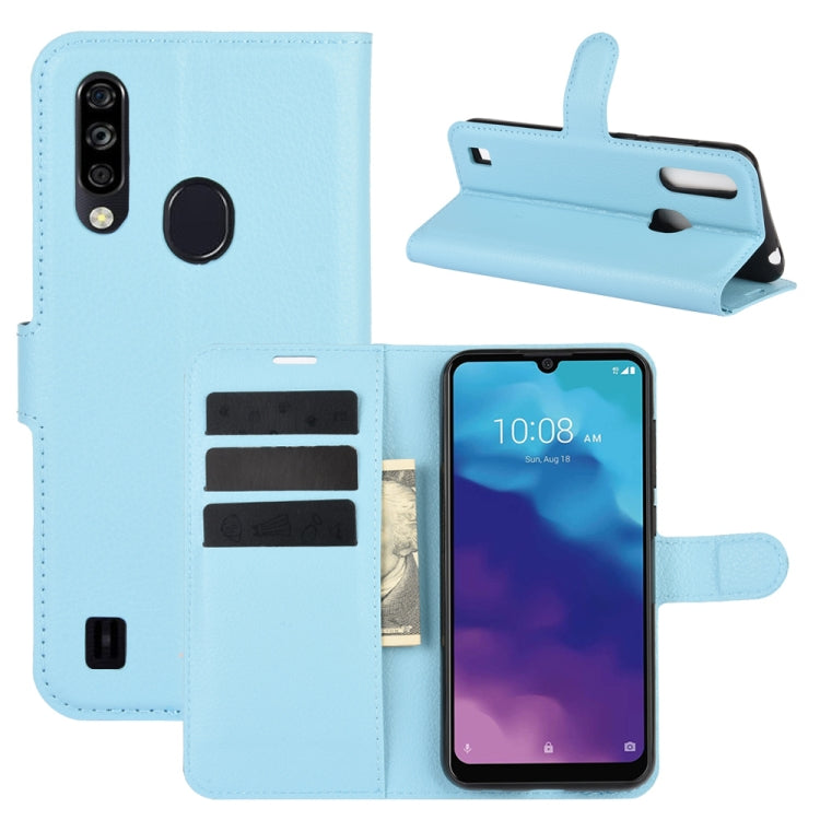 For ZTE Blade A7 2020 Fingerprint Version Litchi Texture Horizontal Flip Protective Case with Holder & Card Slots & Wallet