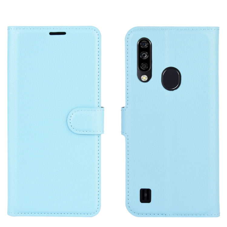 For ZTE Blade A7 2020 Fingerprint Version Litchi Texture Horizontal Flip Protective Case with Holder & Card Slots & Wallet