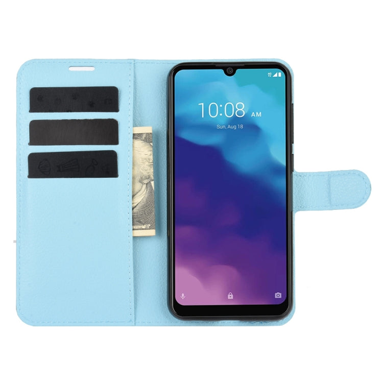 For ZTE Blade A7 2020 Fingerprint Version Litchi Texture Horizontal Flip Protective Case with Holder & Card Slots & Wallet