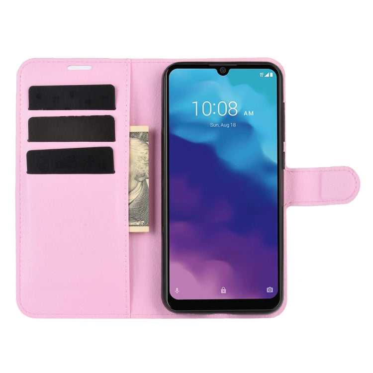 For ZTE Blade A7 2020 Fingerprint Version Litchi Texture Horizontal Flip Protective Case with Holder & Card Slots & Wallet