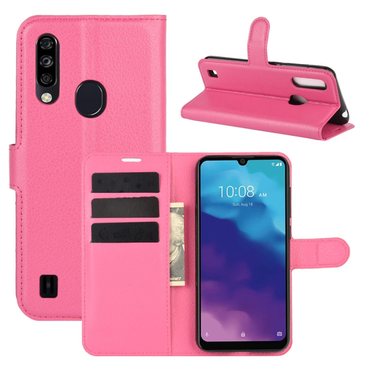 For ZTE Blade A7 2020 Fingerprint Version Litchi Texture Horizontal Flip Protective Case with Holder & Card Slots & Wallet