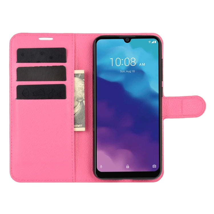 For ZTE Blade A7 2020 Fingerprint Version Litchi Texture Horizontal Flip Protective Case with Holder & Card Slots & Wallet