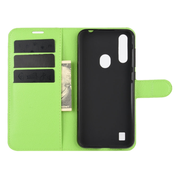 For ZTE Blade A7 2020 Fingerprint Version Litchi Texture Horizontal Flip Protective Case with Holder & Card Slots & Wallet