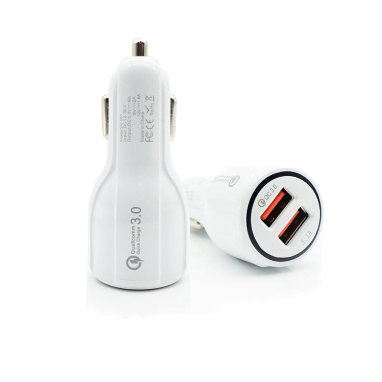 Qc3.0 Dual USB 6A Vehicle Fast Charger / Mobile Phone Tablet Fast Charging