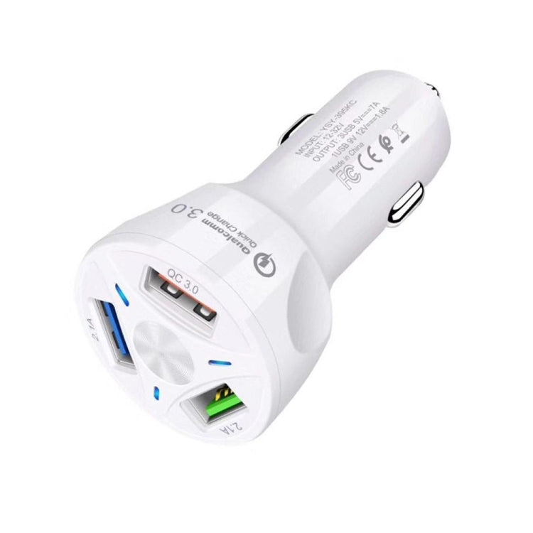 YSY-395KC QC3.0 3 USB 35W High Power Vehicle Charger / Mobile Phone Tablet Universal Vehicle Charger